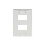 Placa 2 Postos 4x2 sem Suporte Branca Lunare