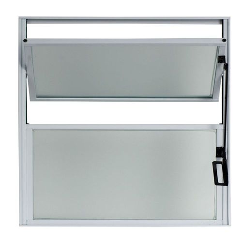 Janela Basculante Vidro Boreal Alumínio Branco 40x40cm