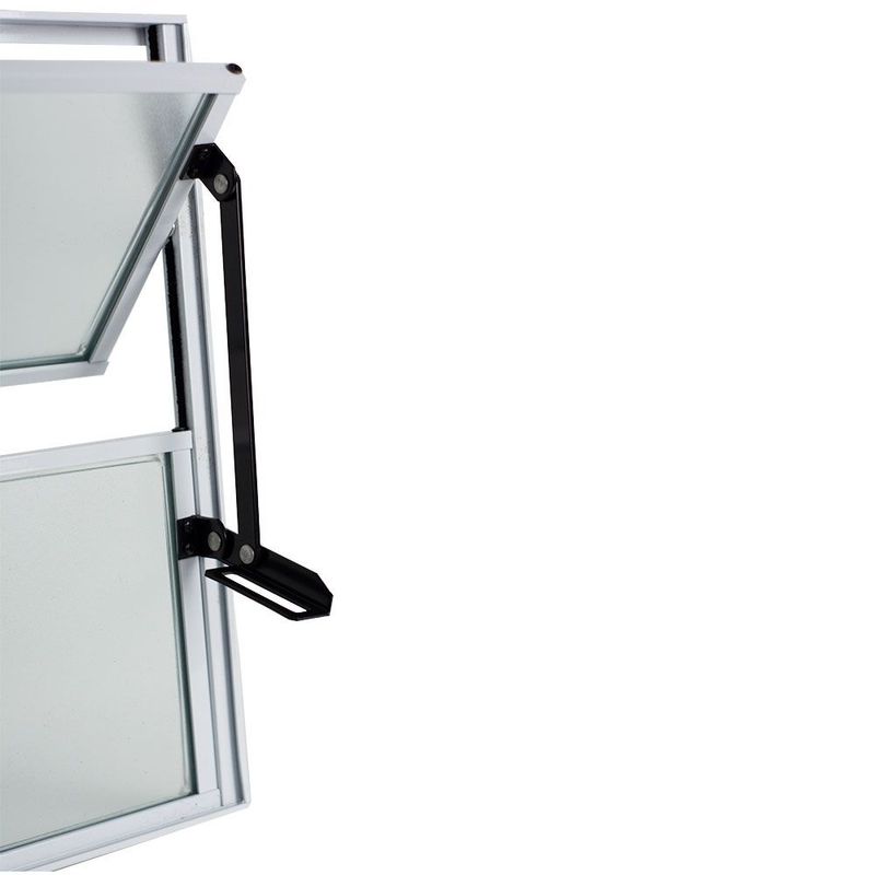 Janela Basculante Vidro Boreal Alumínio Branco 40x40cm