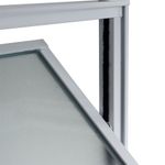 Janela Basculante Vidro Boreal Alumínio Branco 40x40cm