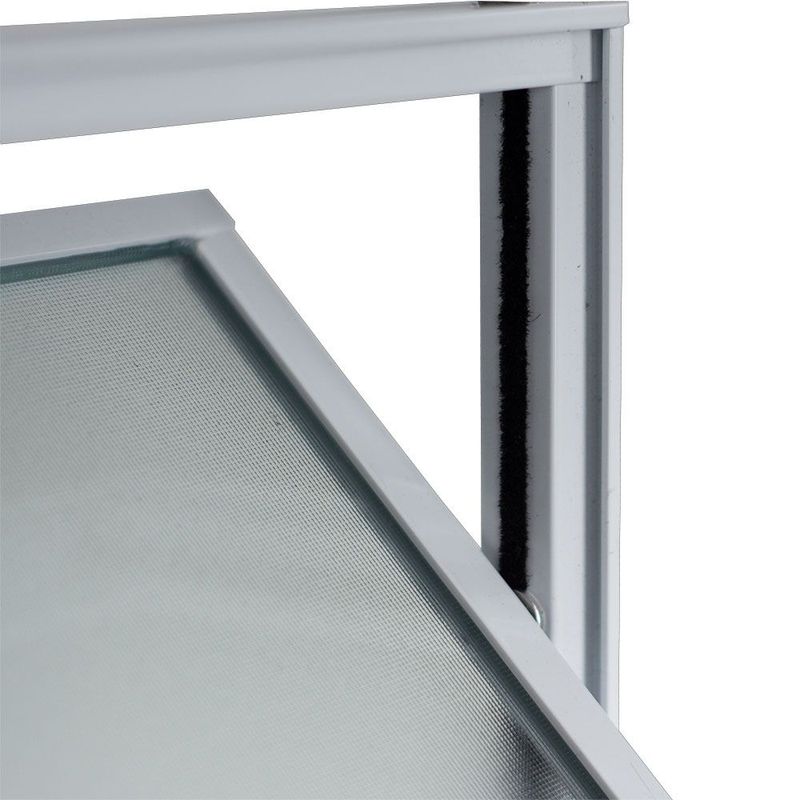 Janela Basculante Vidro Boreal Alumínio Branco 40x40cm