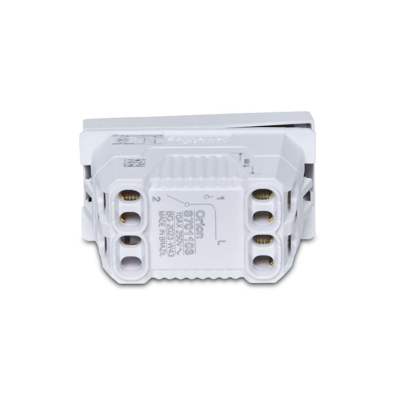 Módulo Interruptor Paralelo 10A/250V Branco Orion
