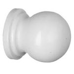 Puxador Botão Redondo 1,91cm Alumínio Branco