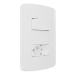 Conjunto Interruptor Simples + Tomada 2P+T 10A 4x2 Branco B3
