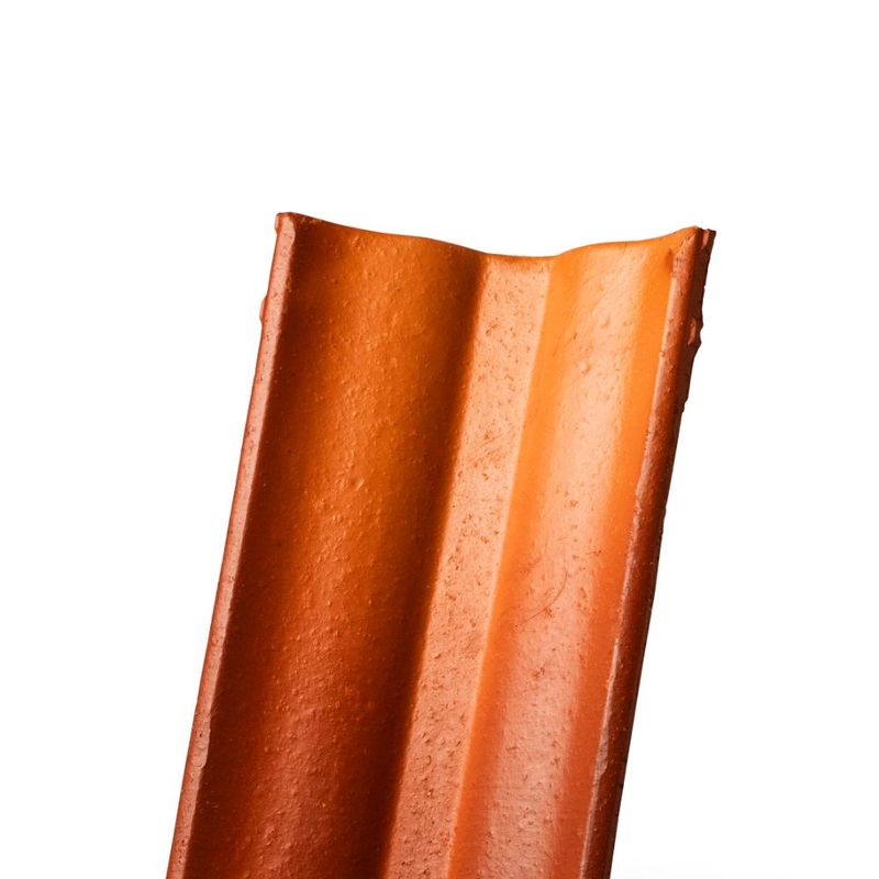 Cumeeira Colonial Cerâmica Resinada Vermelha 41x21cm Barrobello