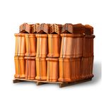 Cumeeira Colonial Cerâmica Resinada Vermelha 41x21cm Barrobello