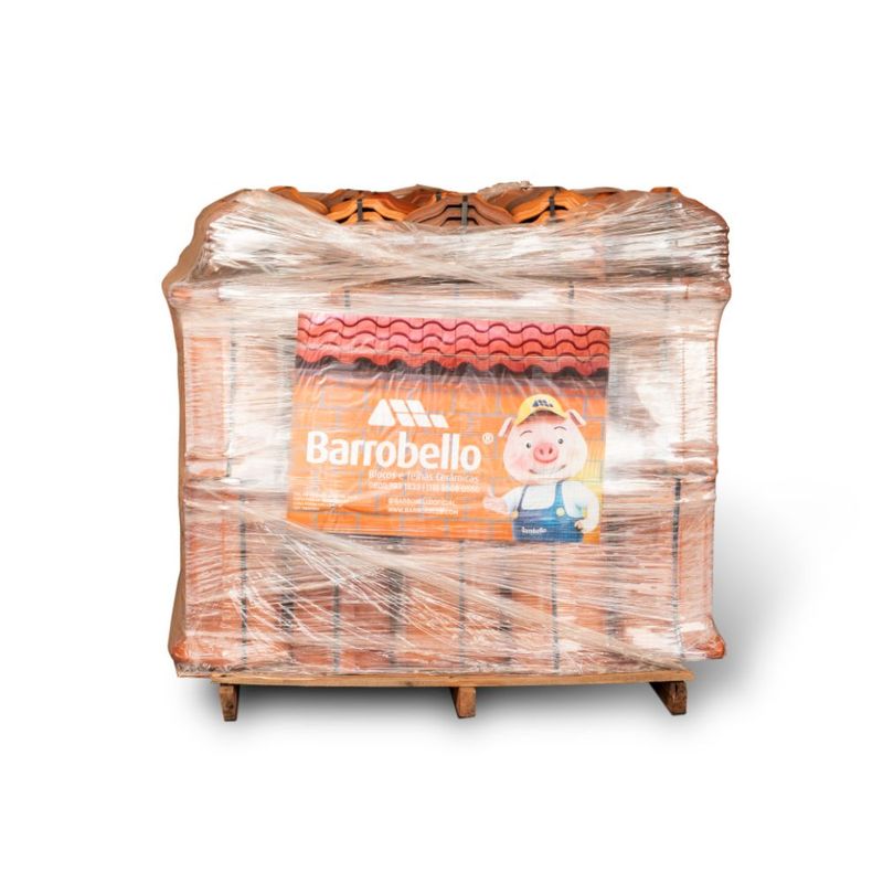 Cumeeira Colonial Cerâmica Resinada Vermelha 41x21cm Barrobello