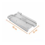 Telha Romana Pet Transparente 40x21cm Lux Telhas