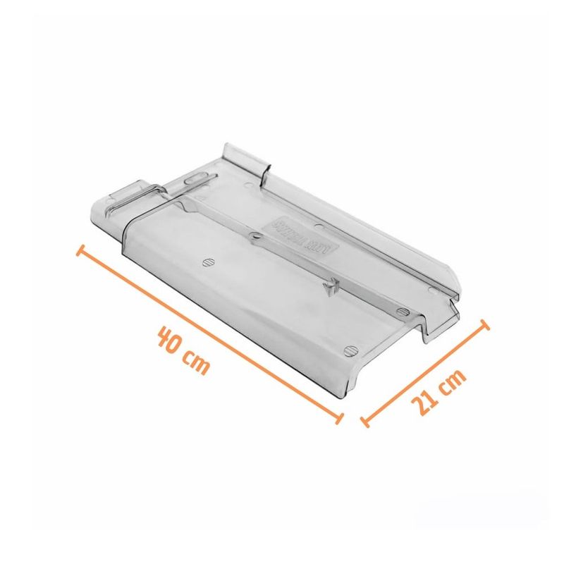 Telha Romana Pet Transparente 40x21cm Lux Telhas
