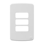 Placa 3 Postos 4x2 sem Suporte Branca Composé