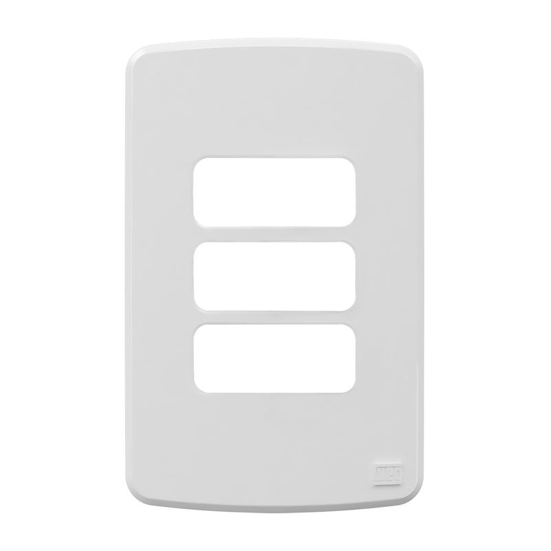 Placa 3 Postos 4x2 sem Suporte Branca Composé