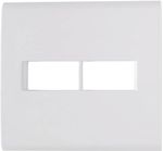 Placa 2 Postos 4x4 com Suporte Branca Liz