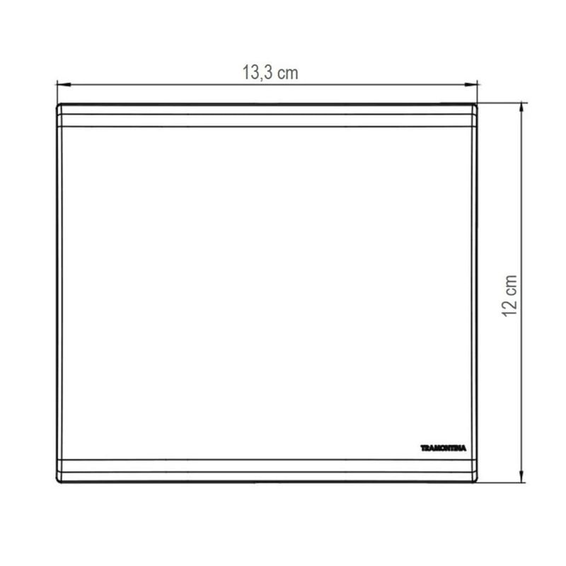 Placa Cega 4x4 com Suporte Branca Liz