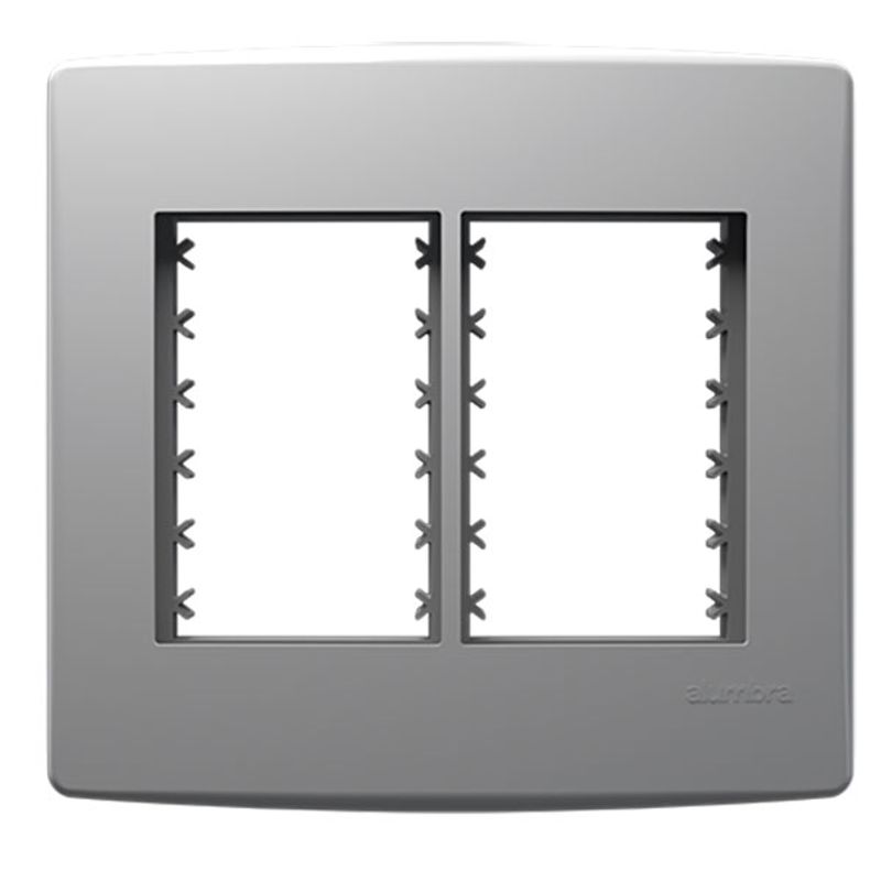 Placa 6 Postos 4x4 com Suporte Branca Biancopro