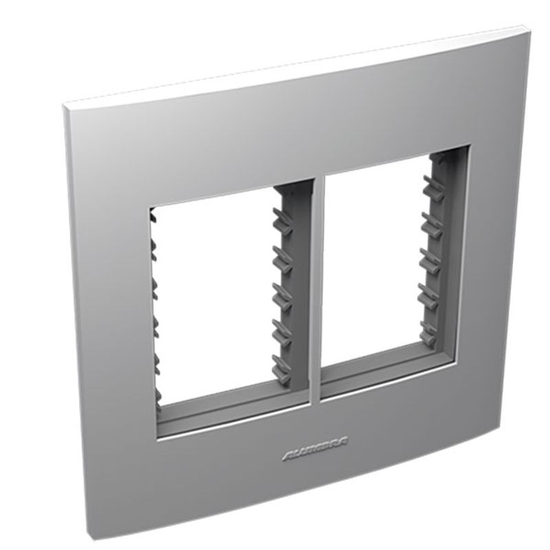 Placa 6 Postos 4x4 com Suporte Branca Inovapro