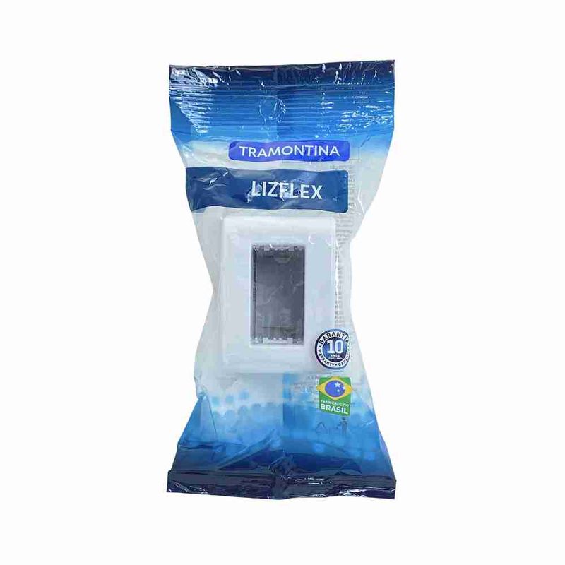 Caixinha de Sobrepor 1 Posto Branca Lizflex