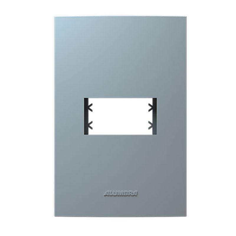 Placa 1 Posto 4x2 com Suporte Branca Inovapro