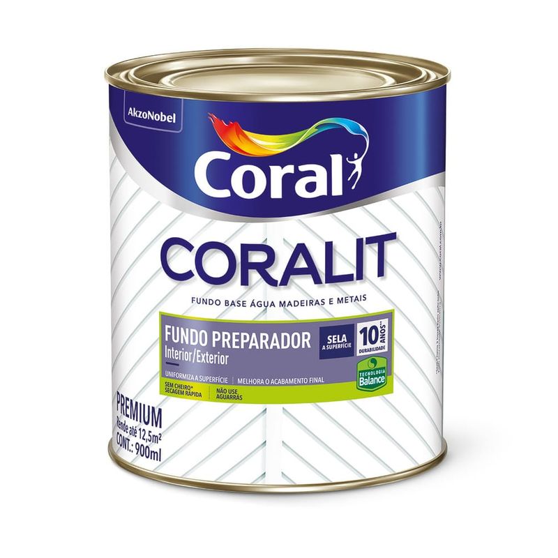 Fundo Preparador de Superfícies Branco 0,9L Coral