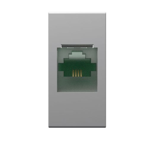 Módulo Tomada para Telefone RJ11 4 Vias Branco Modulopro