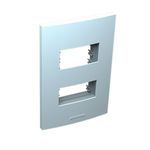 Placa 2 Postos 4x2 com Suporte Branca Inovapro