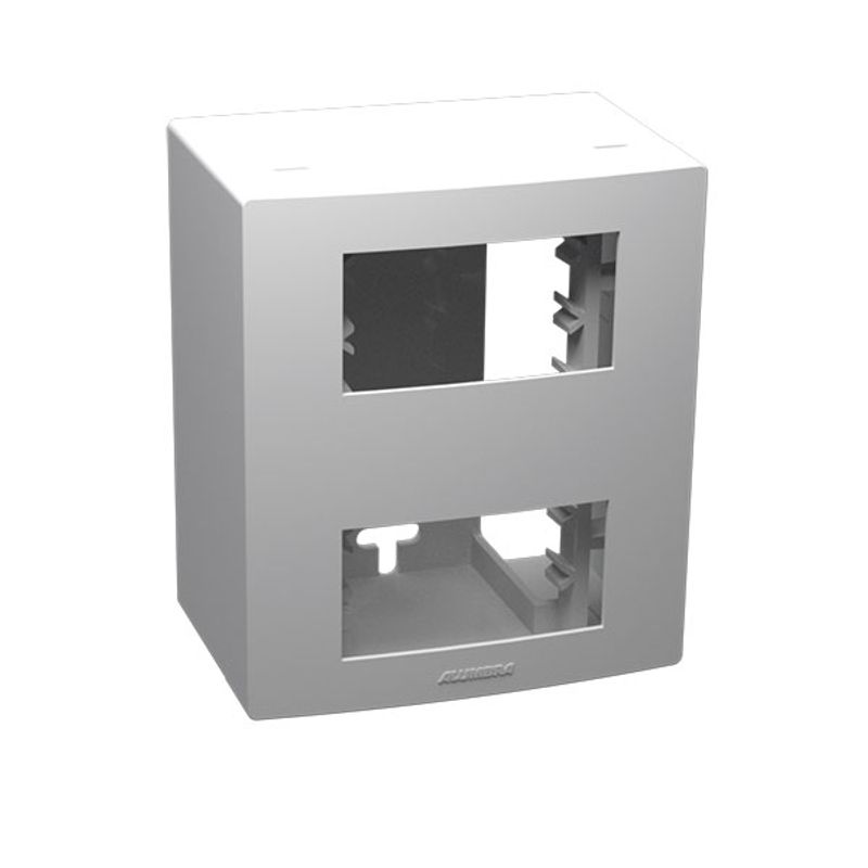 Caixinha de Sobrepor 2 Postos Branca Inovapro