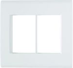 Placa 6 Postos 4x4 com Suporte Branca Liz