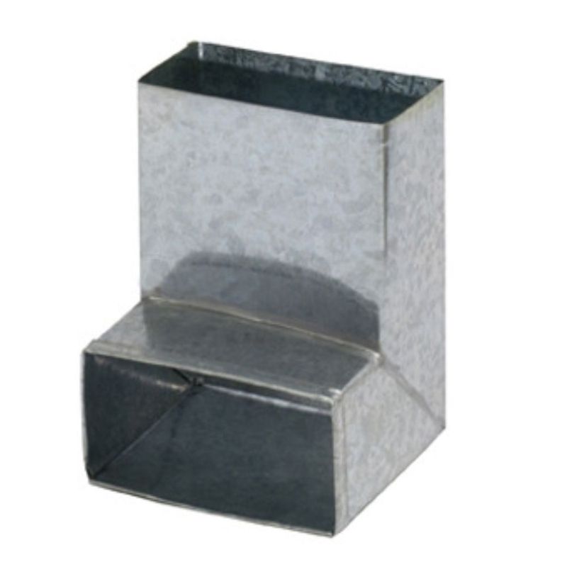 Pé para Condutor Retangular Aço Corte 28 Zincado 4cm Calhaforte