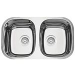 Cuba de Embutir Retangular 76,8x44,6x15cm Aço Inox Tramontina Dupla