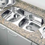 Cuba de Embutir Retangular 76,8x44,6x15cm Aço Inox Tramontina Dupla