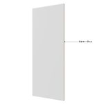 Porta para Divisória Semi-Oco UV Cinza Cristal 211x82x3,5cm