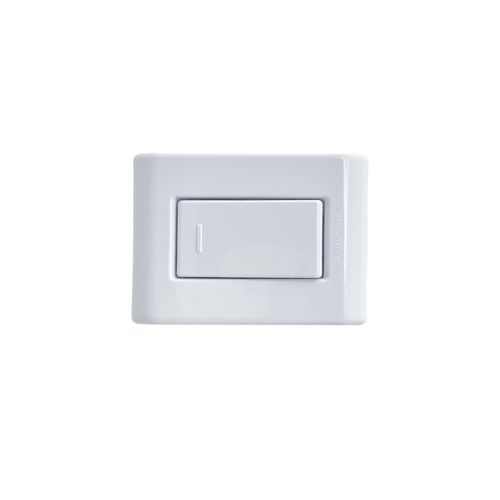Conjunto de Sobrepor Interruptor Simples 10A/250V Branco LizFlex