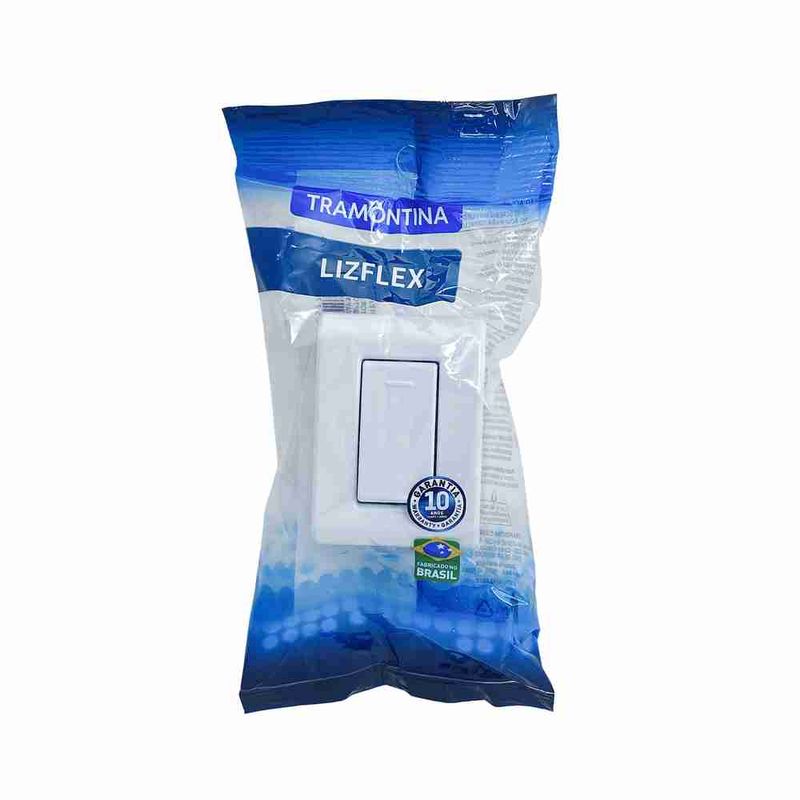 Conjunto de Sobrepor Interruptor Simples 10A/250V Branco LizFlex
