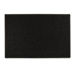 Capacho Vinílico Silver Borda Rebaixada Preto 10mm 60x90cm