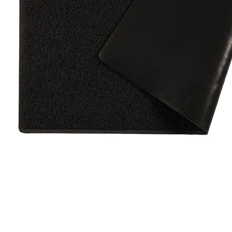 Capacho Vinílico Silver Borda Rebaixada Preto 10mm 60x90cm