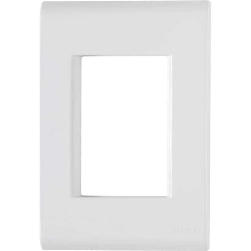 Placa 3 Postos 4x2 com Suporte Branca Liz