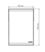 Placa 3 Postos 4x2 com Suporte Branca Liz