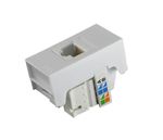 Módulo Tomada Informática RJ45 CAT5E Branco Slim