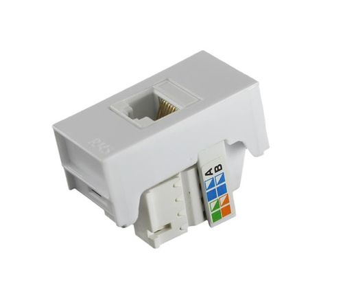 Módulo Tomada Informática RJ45 CAT5E Branco Slim
