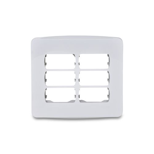 Placa 6 Postos 4x4 com Suporte Miluz Schneider