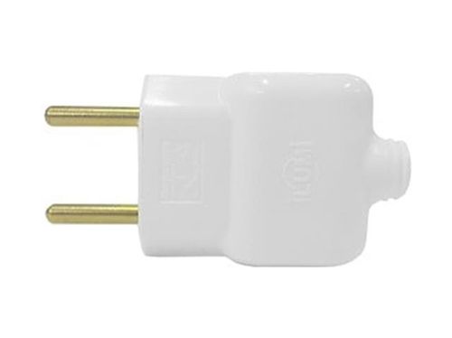 Plugue Móvel Prensa Cabo 2 Pólos 10A 250V Ilumi