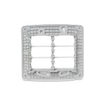 Placa 6 Postos 4x4 com Suporte Branca Miluz