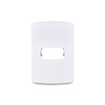 Placa 1 Posto 4x2 com Suporte Branca Miluz