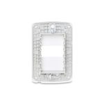 Placa 1 Posto 4x2 com Suporte Branca Miluz