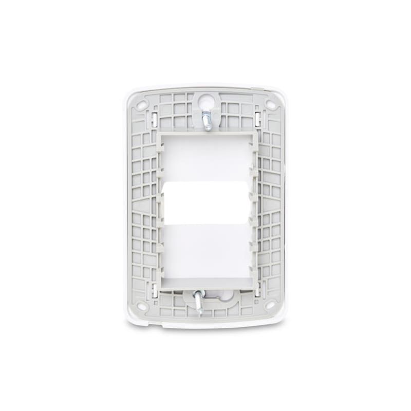 Placa 1 Posto 4x2 com Suporte Branca Miluz