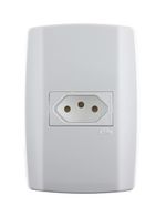 Conjunto Tomada 2P+T 10A/250V 4x2 Branco Slim