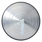 Espelho Panorâmico Convexo para Segurança 40cm Borda Borracha Metálico