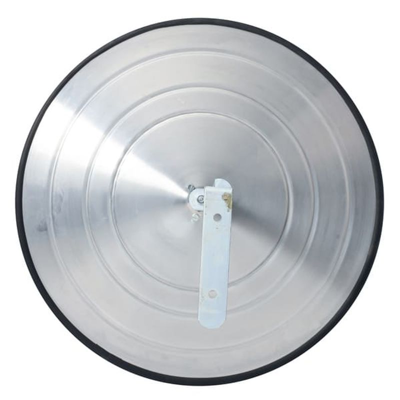 Espelho Panorâmico Convexo para Segurança 40cm Borda Borracha Metálico