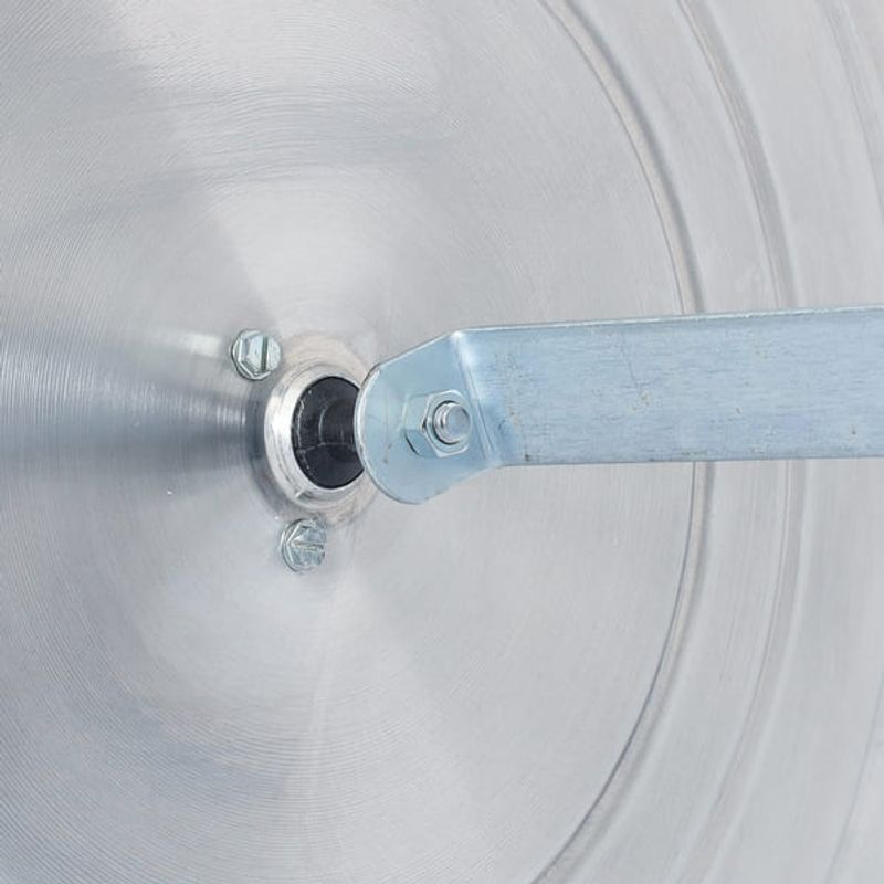 Espelho Panorâmico Convexo para Segurança 40cm Borda Borracha Metálico