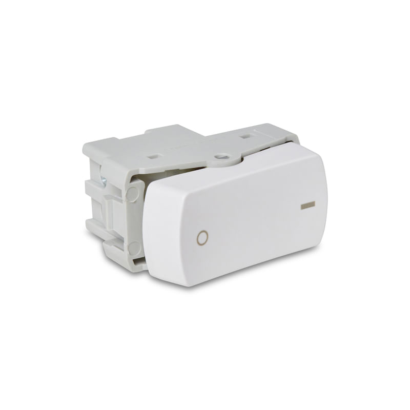 Módulo Interruptor Bipolar Simples 10A/250V Branco Miluz