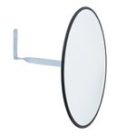 Espelho Panorâmico Convexo para Segurança 40cm Borda Borracha Metálico